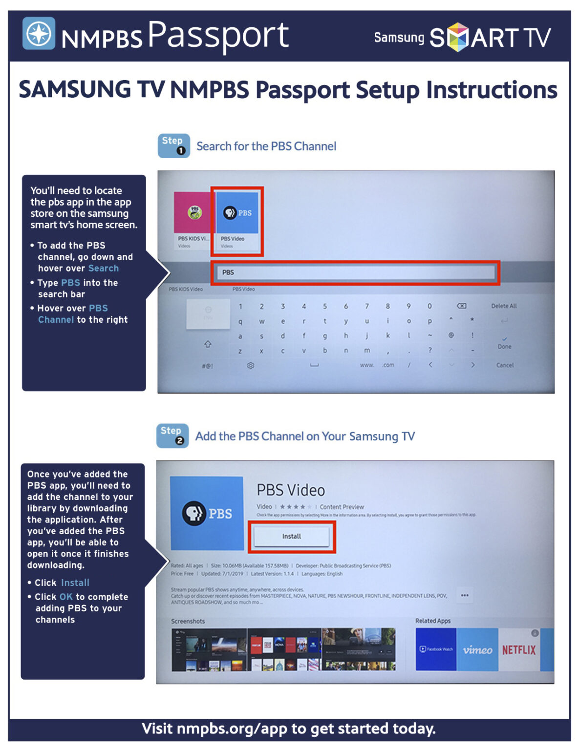 Samsung TV Set Up Guide | New Mexico PBS, KNME-TV